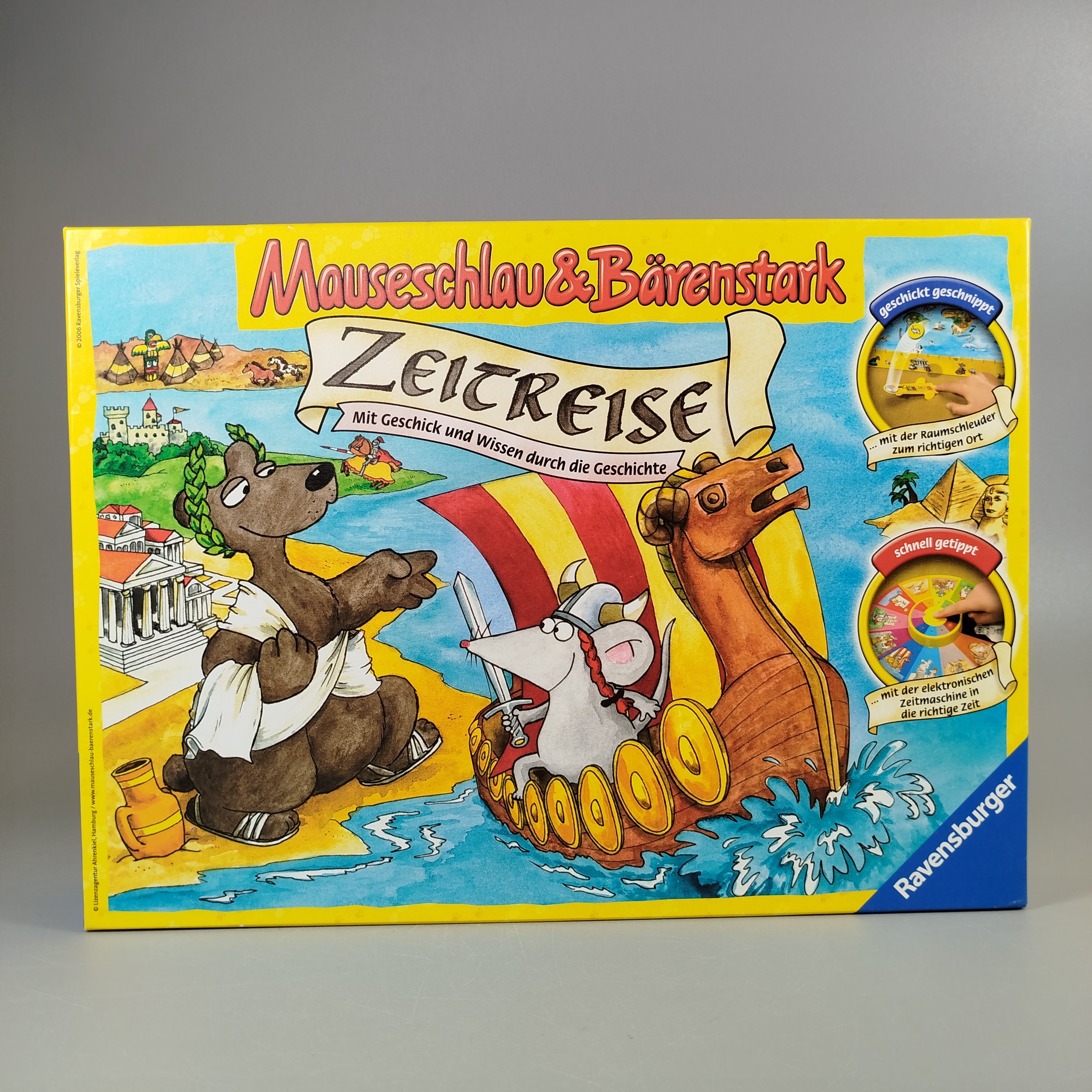 Ravensburger Brettspiel - Mauseschlau & Bärenstark Zeitreise